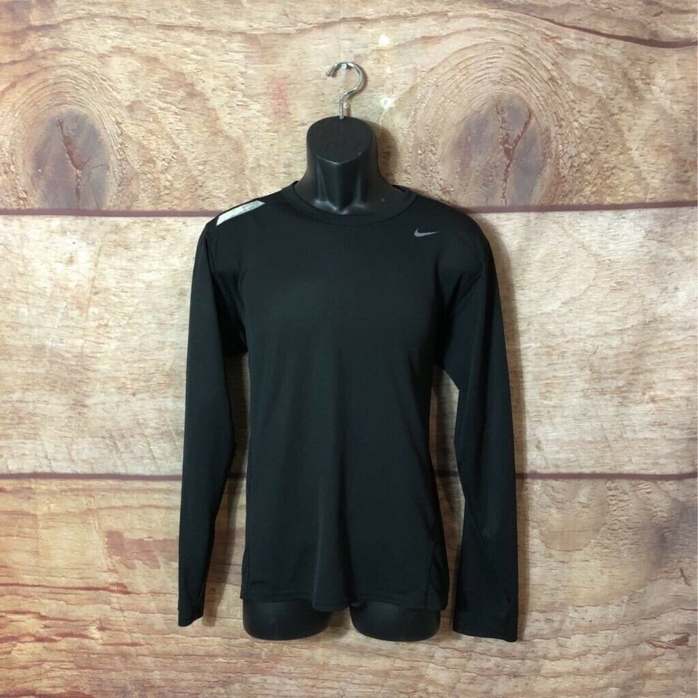 Nike Dri-Fit Shirt  Black Crew Neck Medium